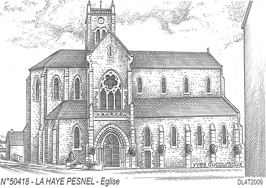 N 50418 - LA HAYE PESNEL - église